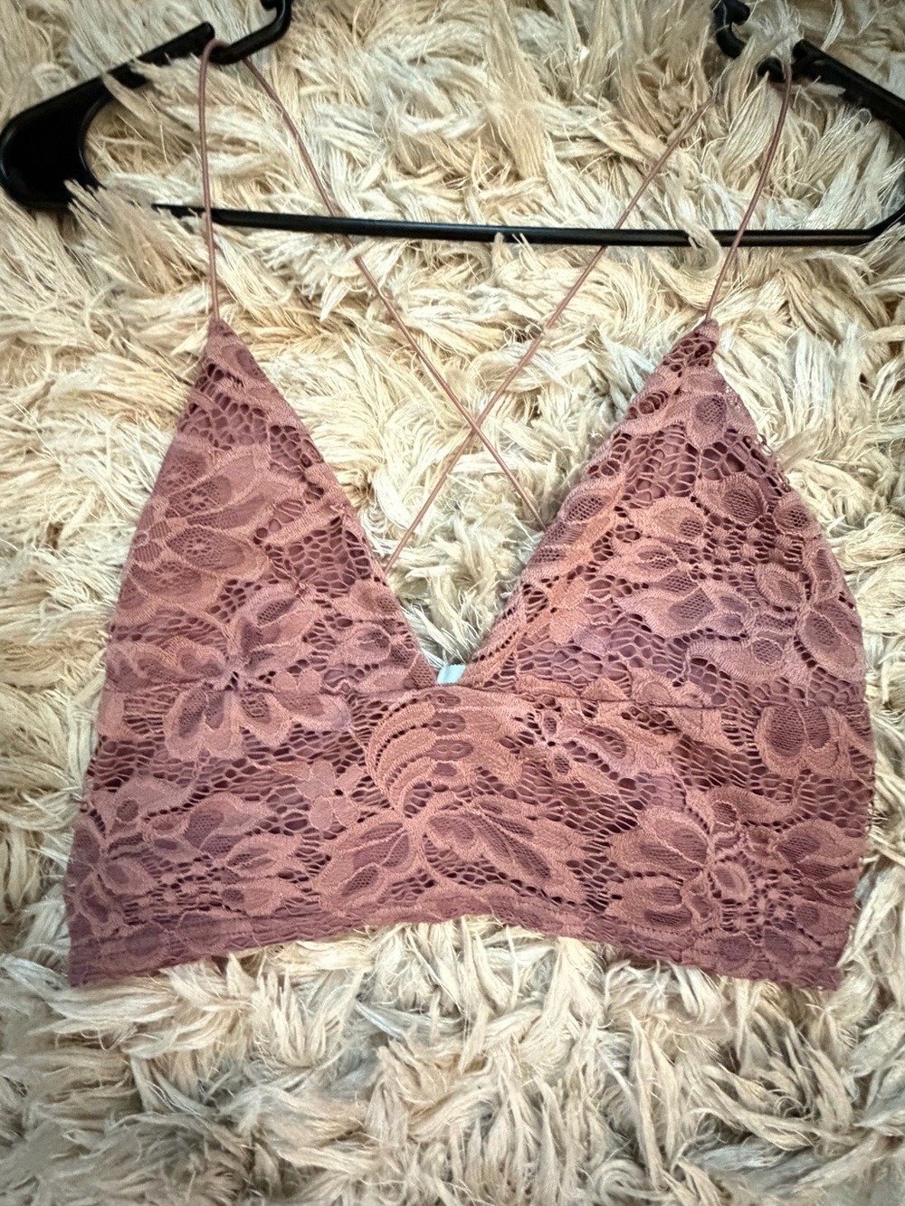 Kimchi Blue Dusty Rose Lace Bralette